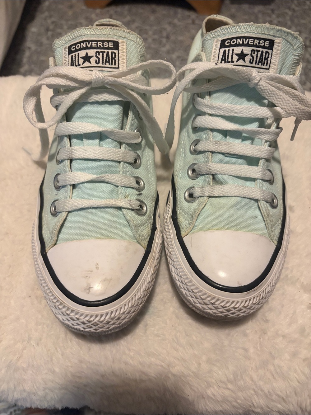 Converse women's Mint Green Low Top All Star Sneakers